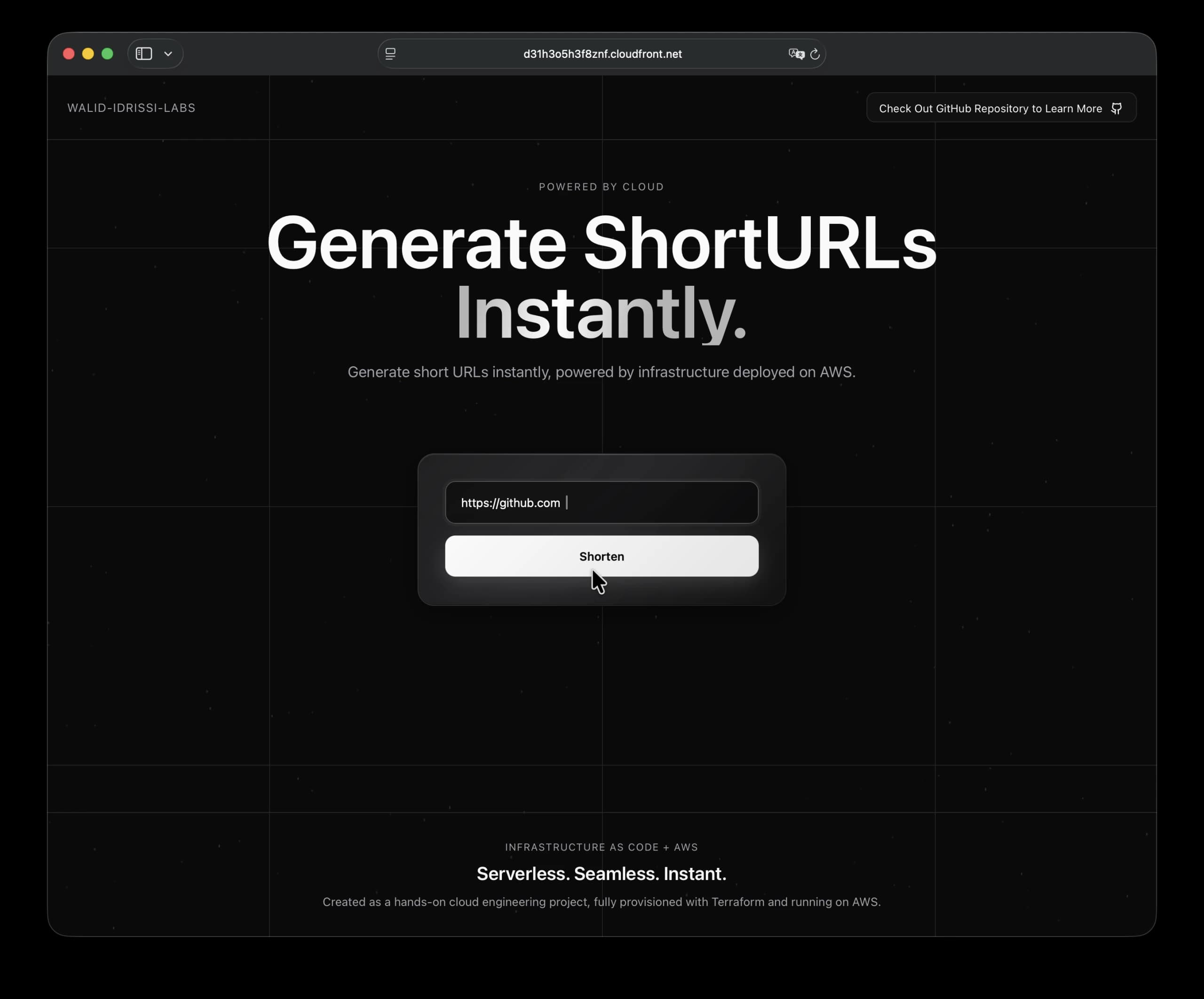 Inserting link to shorten